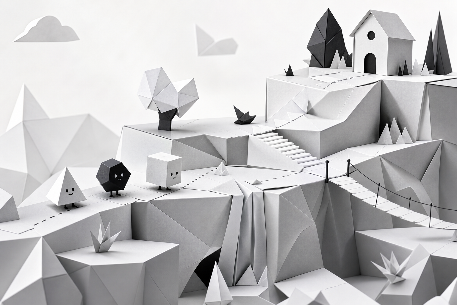 Hyperfold — paper terraces